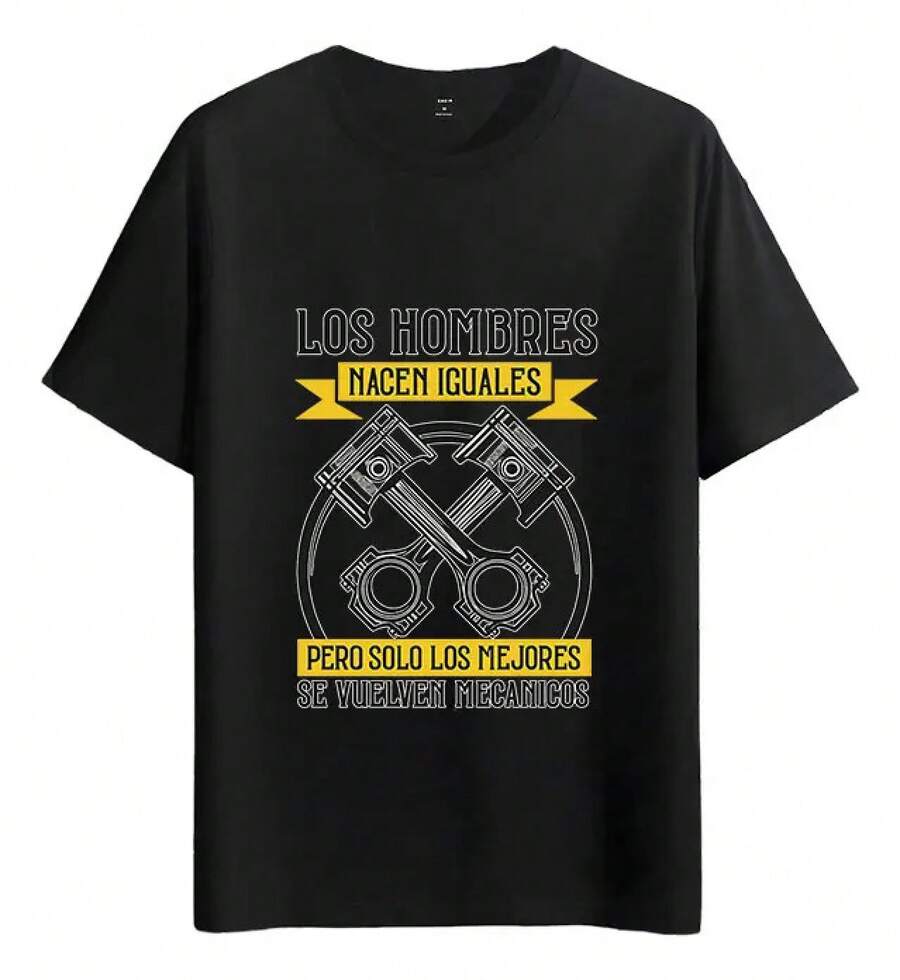 Tshirt Muscle Freaks Mecánicos Estilo Pistones Camiseta - Negro - Ver 1