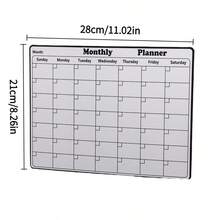 Erasable Magnetic Fridge Calendar Kit 2Pcs Reusable Weekly Monthly Planner With Magnetic Marker Easy Wipe Clean For Refrigerator Whiteboard Perfect For Home Office Family Schedule Time Planning Daily Organizer Great Festival Gift For Home Lovers Hot - 日曆 - 查看 2