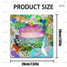 Whimsical "Mythographic Dream Weaver" Adult Coloring Book,7.9x7.9 Inch For Nature Lovers,Packed With Magical Animals & Dreamcatcher Art,Soothing Stress Relief,Ideal Self-Care & Holiday Present - Coloring Book - View 8