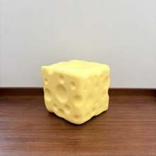 Jumbo Cheese Cube Stress Ball Non-Bounce Shapeable Squeeze ASMR Sensory Anti-Stress Fidget Christmas Gift - 彩色 - 查看 7