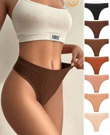 Kit Of Up To 10 Women's Panties, High-Relief Polyamide, Comfortable, Premium Polyamide, Perfect Fit. - 彩色的 - 查看 1
