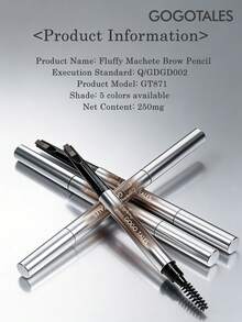 GOGO TALES Dual-Ended Wild Eyebrow Pencil, Waterproof And Sweat-Resistant, Long-Lasting And Smudge-Proof, Hair-Like Fine Strokes, Natural Eyebrow Powder Pencil, Perfect For Beginners And Students GOGOTALES - #G04 Gray-brown - View 9