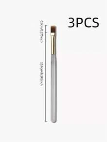SongSong Wide Flat Nail Art Brush With Gold Cap, Suitable For Applying Color Gel, Multi Gel, Builder Gel And Sculpting Gel. Soft Thick Bristles, Comfortable Acrylic Handle, Convenient DIY Nail Art Tool For Beginners To Professionals. - Multicolor - View 9