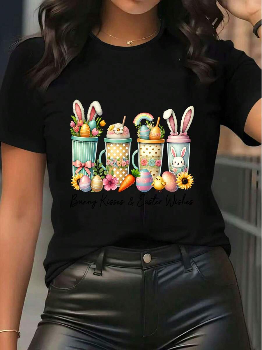 Women T-Shirts - Black - View 1