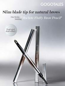 GOGO TALES Dual-Ended Wild Eyebrow Pencil, Waterproof And Sweat-Resistant, Long-Lasting And Smudge-Proof, Hair-Like Fine Strokes, Natural Eyebrow Powder Pencil, Perfect For Beginners And Students GOGOTALES - #G03 Caramel Brown - View 2