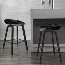 ALFORDSON 4x Stools Bar Stool Counter Kitchen Bar Wooden Chairs Wade - Black - View 8