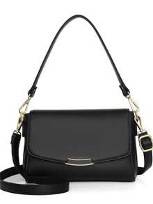 Dedoo Charming Fashion Casual Multi-Functional High-End Texture Crossbody Small Square Bag - Black - View 4