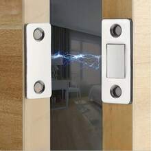 5 khóa tủ từ tính, chốt từ dính dùng cho tủ bếp, tủ quần áo, cửa cho thú cưng, nhà để xe, không cần khoan. - máy hút bụi tủ bếp - Xem 2