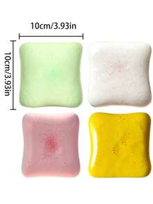1pc Strawberry Toast Bread Squishy Slow Rebound Realistic Food Stress Relief Toy - Soft Dough-Like Texture With Creamy Filling, Quiet Squeeze Pressure Relief Toy, Perfect For Focusing At Work Or Taking A Mindful Break At Your Desk - Stress Relief Toy - Multicolor - View 3