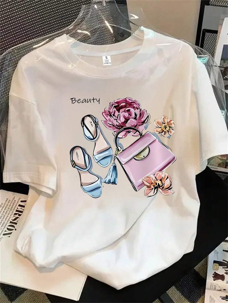 Halloween Graphic T-Shirt - White - View 1