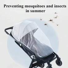 1pc Full Coverage Baby Stroller Mosquito Net, No Installation Required, Anti-Mosquito Cover With Dense Mesh For Baby Stroller - Multicolor - View 5