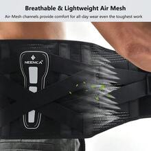 Faja Lumbar Ortopédica Neenca Soporte Espalda Hernia Ciática - Negro - Ver 7