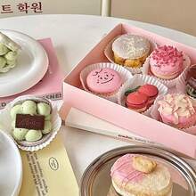 5/10 Transparent Pastry Boxes With Clear Lids, Large-Capacity Dessert Containers Perfect For Korean/French Macarons, Cakes, And Cupcakes-Ideal For Afternoon Tea And Baking Gifts, As Well As Reusable Gift Packaging. - Cake Box - View 9