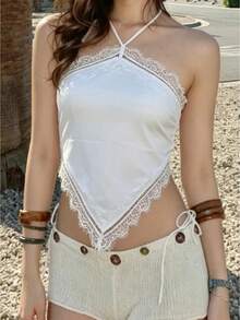 Women Tank Tops & Camis - White - View 1