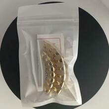 THATBOY 2pcs/Set Grillz 8 Gigi Berlapis Emas 18K Mengkilap - MultiWarna - View 14