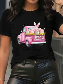Women T-Shirts - Black - View 6