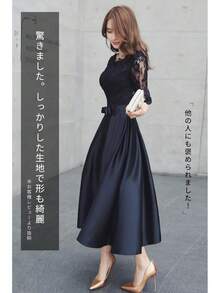 Women Midi Dresses - Grey - View 4