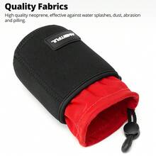 Ambitful Camera Lens Storage Bag, Soft Protective Lens Pouch With Zipper, Shock-Proof Lens Storage Cover, Suitable For DSLR Camera Lenses - View 8