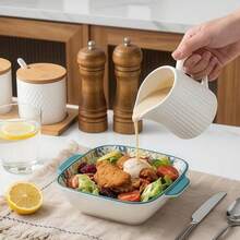 NTKOW 6-Piece Bohemian Ceramic Plates, High-Temp Forged Glaze, Super Durable 6-Inch Size, Ideal For Snacks, Nuts And Fruits, Great For Holiday Parties And Family Dinners, Microwave & Dishwasher Friendly, Practical Daily Tableware - 彩色 - 查看 4