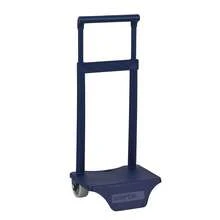 Safta | Carrelli Portasacchi Asilo 18 x 54 x 16 cm (15,6 Litri), Supporto Universale per Zaini, Manico Rimovibile, Polipropilene Resistente e Ruote in PVC, Fabbricati in Spagna, Modello Brevettato - Blu Navy - Visualizzare 1