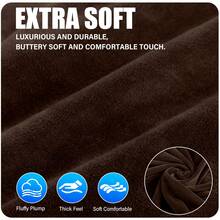 YSTYLE Copritestiera per letto, copritestiera antipolvere ed elasticizzato, copritestiera universale ispessito, più morbido, elastico, lavabile, per decorare la camera da letto. - Caffè scuro - Visualizzare 2
