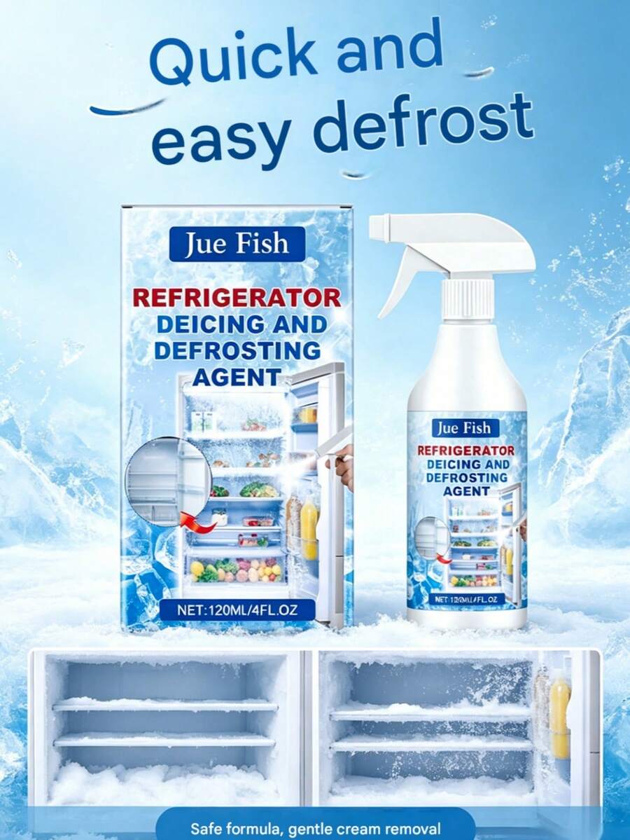 Refrigerator Defrosting & Deicing Agent, Household Freezer Frost Remover, Ice Block Melting & Anti-Icing Solution - A - View 1