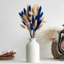 30~240pcs 17-Inch Multicolor Artificial Rabbit Tail Grass, Faux Rabbit Tail Grass Stems For Home Decor, Suitable For Bohemian Style Floral Arrangements, DIY Crafts, Home Kitchen And Wedding Decor, Christmas Decorations - Blue-brown - View 6