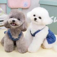 Costume Pet Denim Dress For Dogs Small Dog Harness Vest Luxury Dog Suspender Skirt Cute - Multicolor - View 4