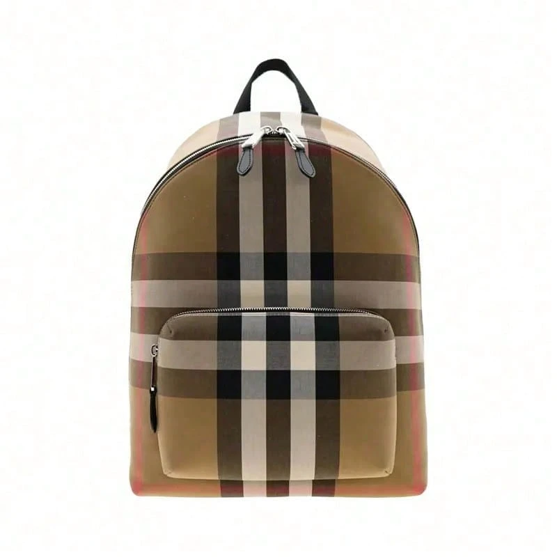 Burberry Check Pattern Women's Crossbody Bag 80840571 - 棕色拼色-80845501 - 查看 1