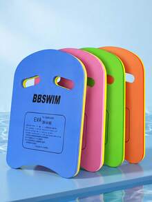 1pc Fun Easy-Grip Swimming Kickboard, Thick EVA Foam Pool Training Board, Aesthetic Dual-Color Swimming Buoyancy Equipment, Summer Water Fitness Swimming Accessory, Gift For Beginner Swimmers, Bright Color Adult Pool Float, Summer Pool Party Gift - Multicolor - View 1