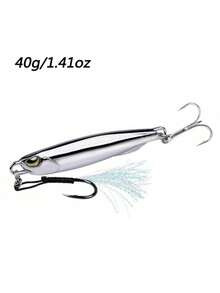1pc Metal Jigging Fishing Lure Duo Hard Bait For Sea Trout, Tackle For Salmon Or Sea Bass - Silver - View 12