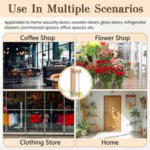1/2pcs Shop Door Bell, Magnetic Wooden Door Bell Rings When Door Opens, Suitable For Cafe Glass Door Shop Entrance, Housewarming Gift (Bar Shape, 5.91 X 1.38 Inches) - Doorbell - View 6
