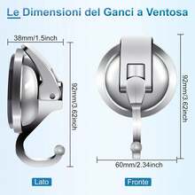 4 ganchos adhesivos, ganchos de pared, ganchos adhesivos, para baño, caravana, oficina y dormitorio, etc. - Ver 2
