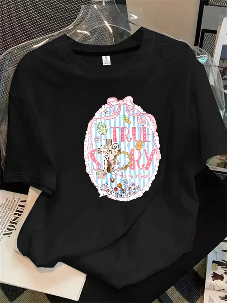 Halloween Graphic T-Shirt - Black - View 1