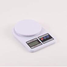 5kg Báscula de cocina con función de peso, conversión de unidades, apagado automático, para hornear en casa, baterías no incluidas - Blanco - Ver 5