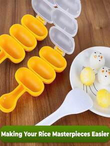 1pc Rice Ball Shaker, Rice Ball Mold, DIY Spherical Kitchen Tool, DIY Rice Ball Mold, Sushi Maker, Suitable For Bento Box, Home Kitchen Lunch Small Tool Shaker, Food Decor, DIY Lunch Making Mold, With Mini Rice Spoon - View 7