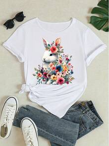 Women T-Shirts - White - View 4
