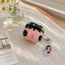 Japanese Minimalist Floral Design Pro 3/Pro 2 Cute Protective Case, Suitable For Apple 4/ 3 New Version 1/2, Elegant Earphone Case For Women - Champagne - View 4