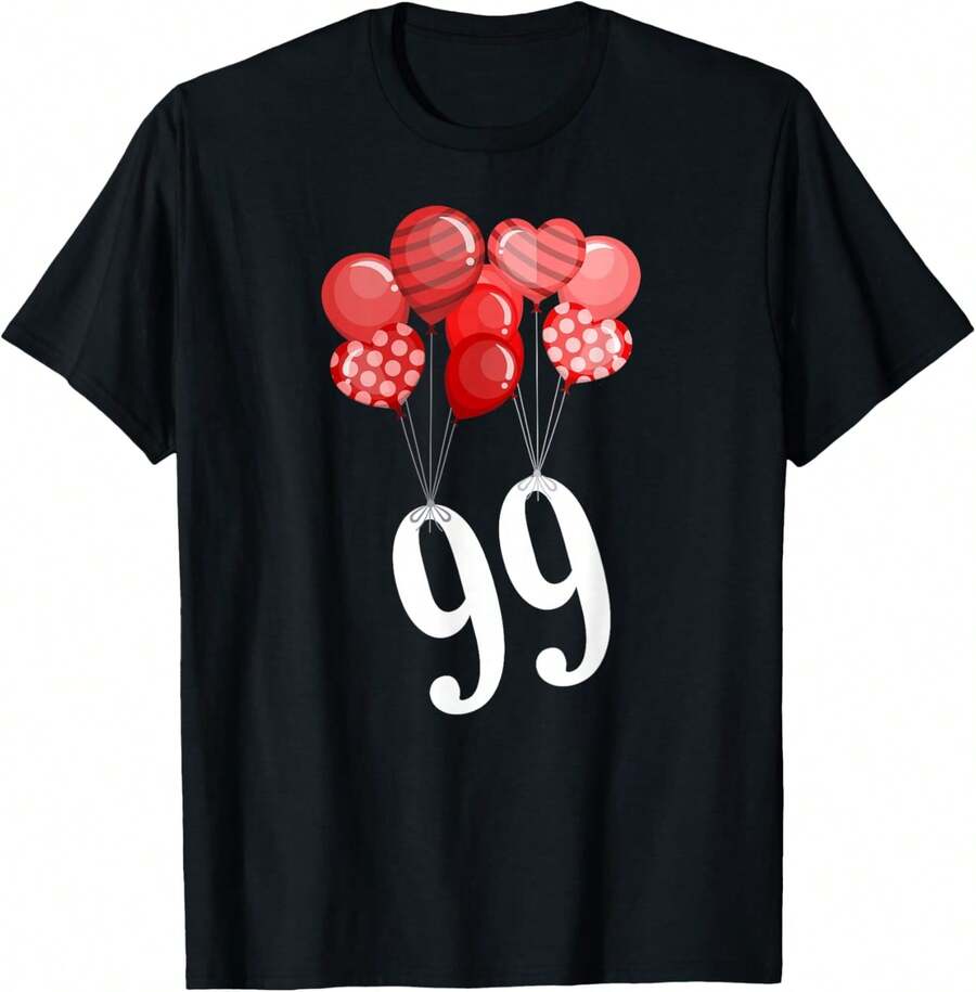 99 Balloons T-Shirt - Negro - Ver 1