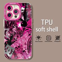 y el conejito de  punk rosafunda de teléfono Fundas compatibles con ,Apple,VIVO,OPPO,,, y Honor.Fabricadas en silicona TPU,ofrecen protección contra golpes y caídas.correa para celular - Blanco - Ver 3