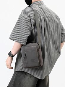 極簡百搭男士新款通勤戶外休閒包,單肩斜背手提包 - 多色 - 查看 9