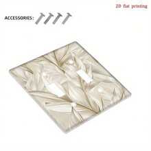 1pc Ivory Beige Tropical Monstera Leaf Light Switch Cover Plate - Single/Double Toggle Switches, Easy Install Decorative Outlet Cover Home, Bathroom, - Rocker/Decora 11cm*7.5cm - View 7