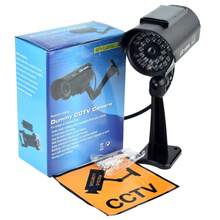 Solar Powered Fake Security Camera, All-Weather Anti-Theft Deterrent, Realistic Design With Flashing Red LED Light, With Adjustable Base And CCTV Warning Sticker, Suitable For Indoor And Outdoor Installation - Solar - View 4