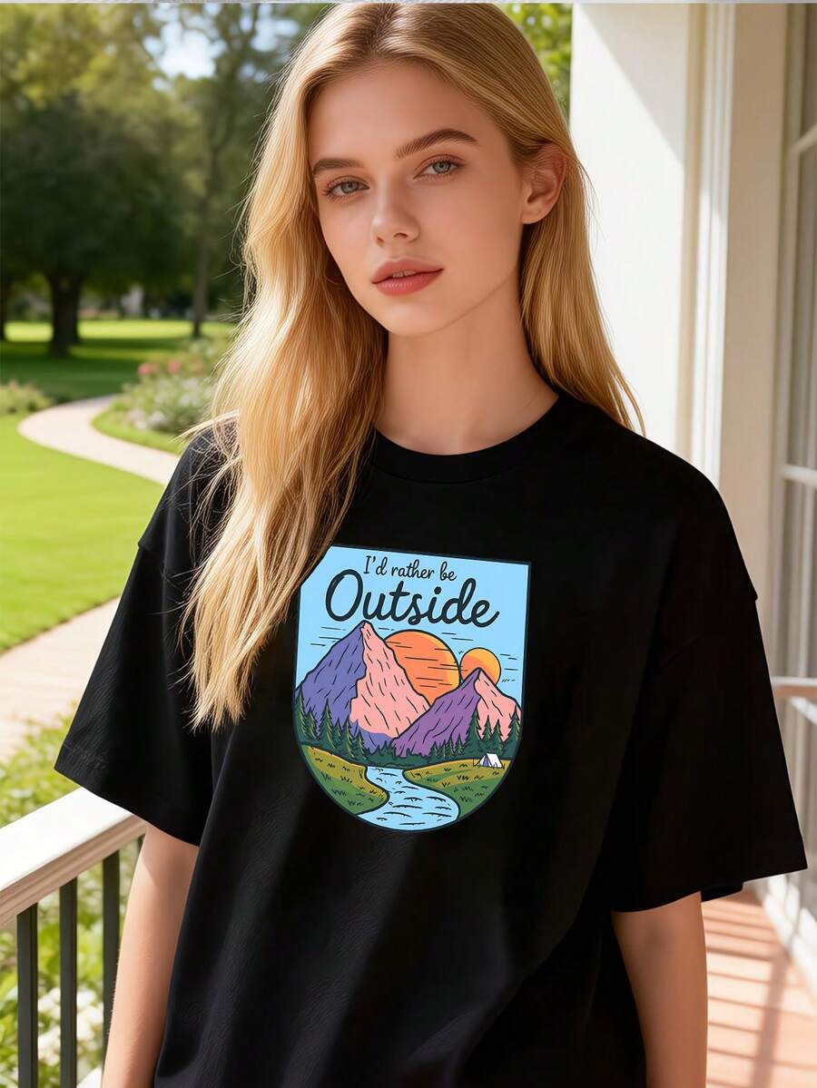 Kvinnor T-shirts - Svart - Visa 1