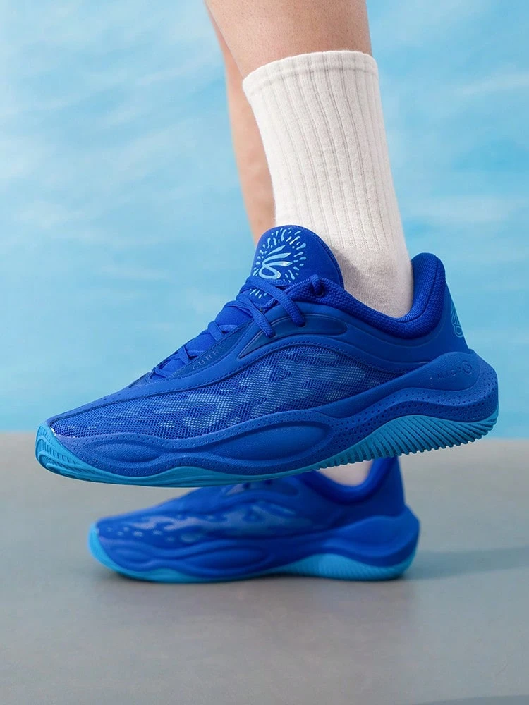 Under Armour CURRY Splash 25 AP-PPL 篮球鞋,男女通用轻便训练运动鞋,休闲日常穿着,款式编号:3028460-419 - 藍色 - 查看 1