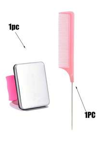 4pcs Plastic Hair Combs, Suitable For Thick/Curly/Fine/Long/Short Hair, Unisex, Ideal For Salon And Home Use. Magnetic Wrist Strap, Iron Suction Cup Hair Clip, Sewing Supplies, Metal Hair Clip Styling Tool Comb, Anti-Static Hair Comb, Hair Styling Tool, Hair Accessories. - Multicolor - View 10