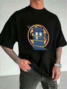 T-shirts för män - Svart - Visa 3