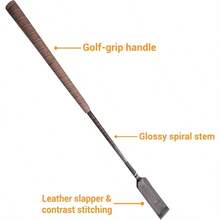 Leather Riding Crop Horse Riding Show - Jumping Race Whip Equestrian - Brown - View 3