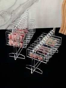 Nail Art Acrylic Display Board With Hooks, Japanese Style Color Chart, Desktop Sample Storage Rack, Work Sample Tool - Multicolor - View 2