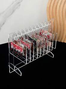 Nail Art Acrylic Display Board With Hooks, Japanese Style Color Chart, Desktop Sample Storage Rack, Work Sample Tool - Multicolor - View 7